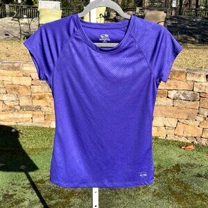 C9 Champions Short-Sleeve, Purple Patterned, Semi-Fitted Tee